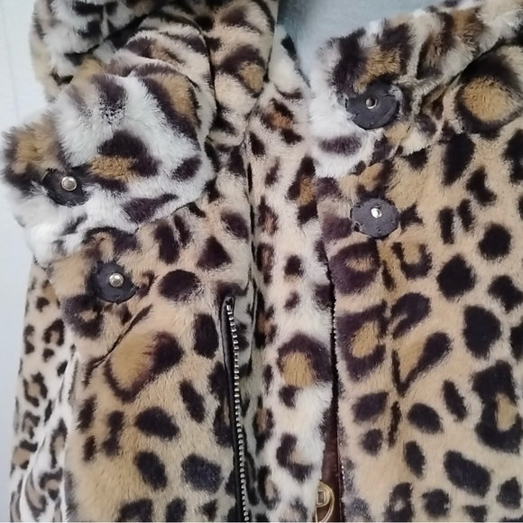 Dennis Basso Animal Print Teddy Jacket - Picture 7 of 13